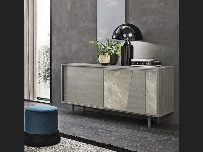 Madia Modus New in laminato con inserti in gres di Target Point