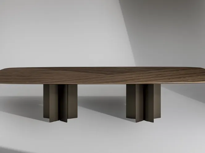 Tavolo Geometric Table Wood di Bonaldo