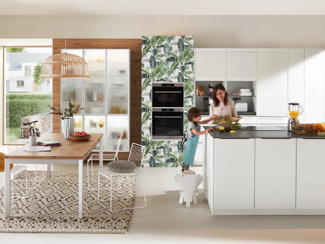 Cucina Moderna con penisola Easytouch 967 di Nobilia